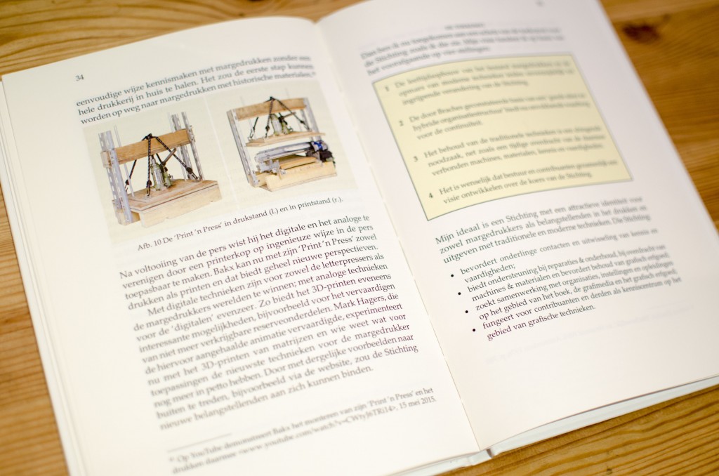 My press in a book!